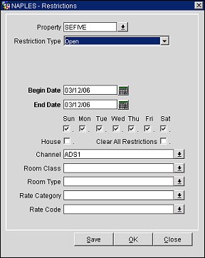 Restrictions