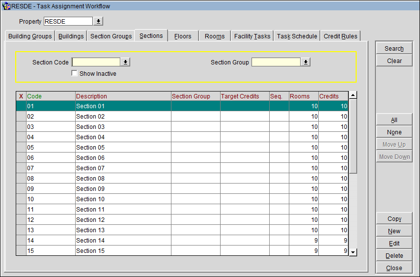 sections