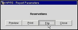 Shift Report Save to File button